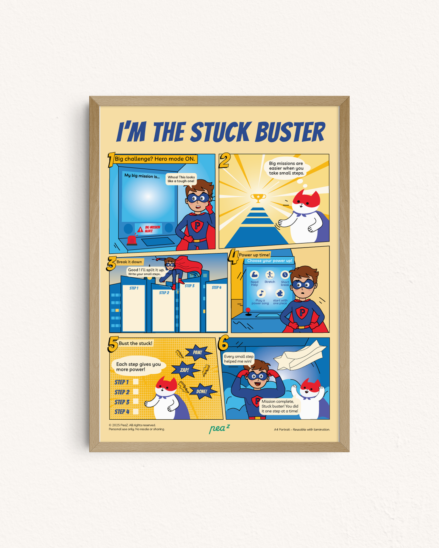 I’m the Stuck Buster – Superhero Problem-Solving & Focus Tool for Kids