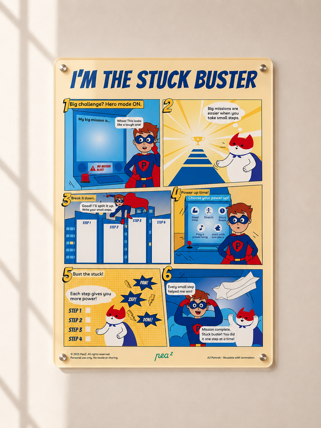 I’m the Stuck Buster – Superhero Problem-Solving & Focus Tool for Kids