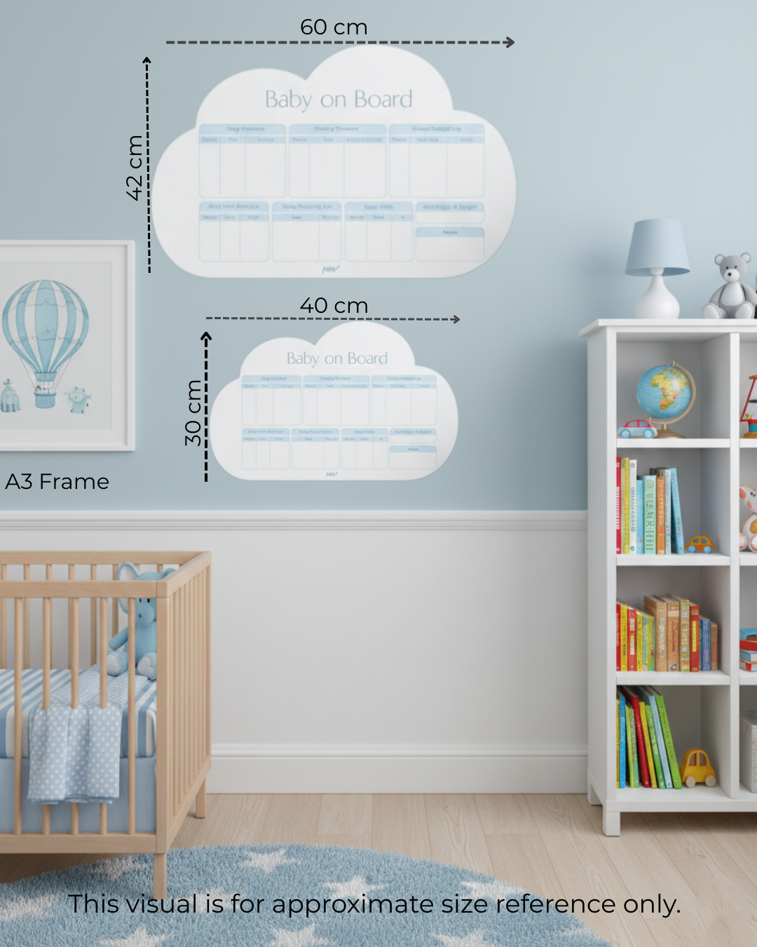 Baby on Board – The Pink Castle| Reusable Newborn Routine Wall Tracker