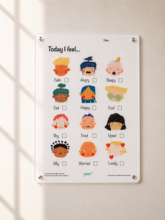 Today I Feel | Kids Feelings & Emotion Chart for Home & School