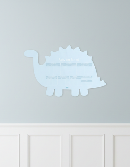 Baby on Board – Baby Dino| Reusable Newborn Routine Wall Tracker