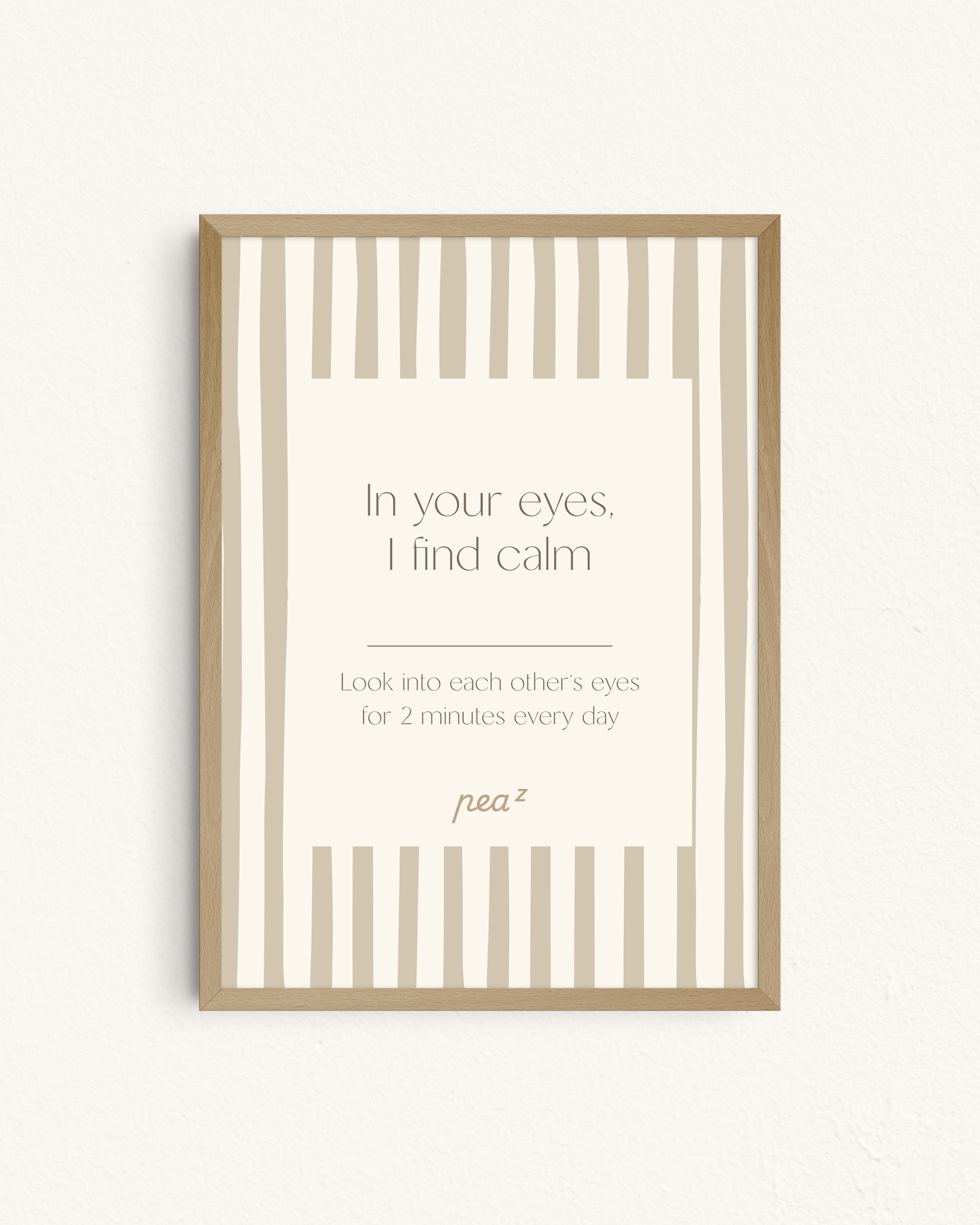 In Your Eyes, I Find Calm | Romantic Couples Wall Art for Therapy & Shared Spaces