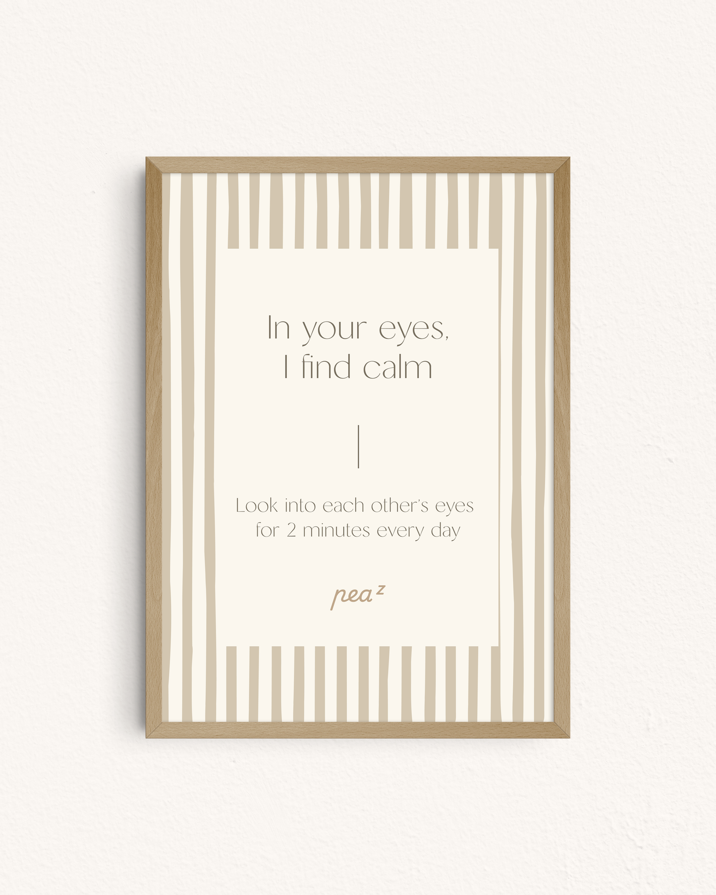 In Your Eyes, I Find Calm | Romantic Couples Wall Art for Therapy & Shared Spaces