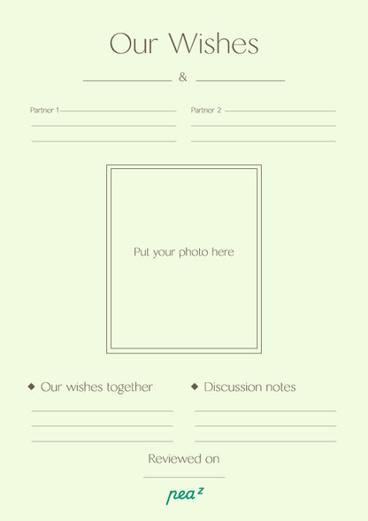 Our Wishes | Couples Intention & Reflection Board