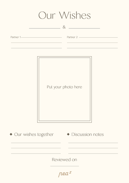 Our Wishes | Couples Intention & Reflection Board