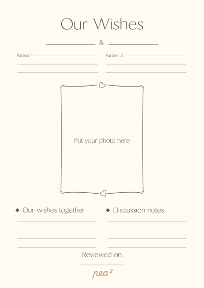 Our Wishes | Couples Intention & Reflection Board