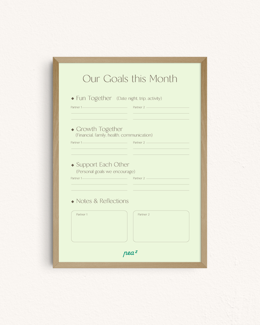 Our Goals This Month | Monthly Relationship Planning & Alignment Template