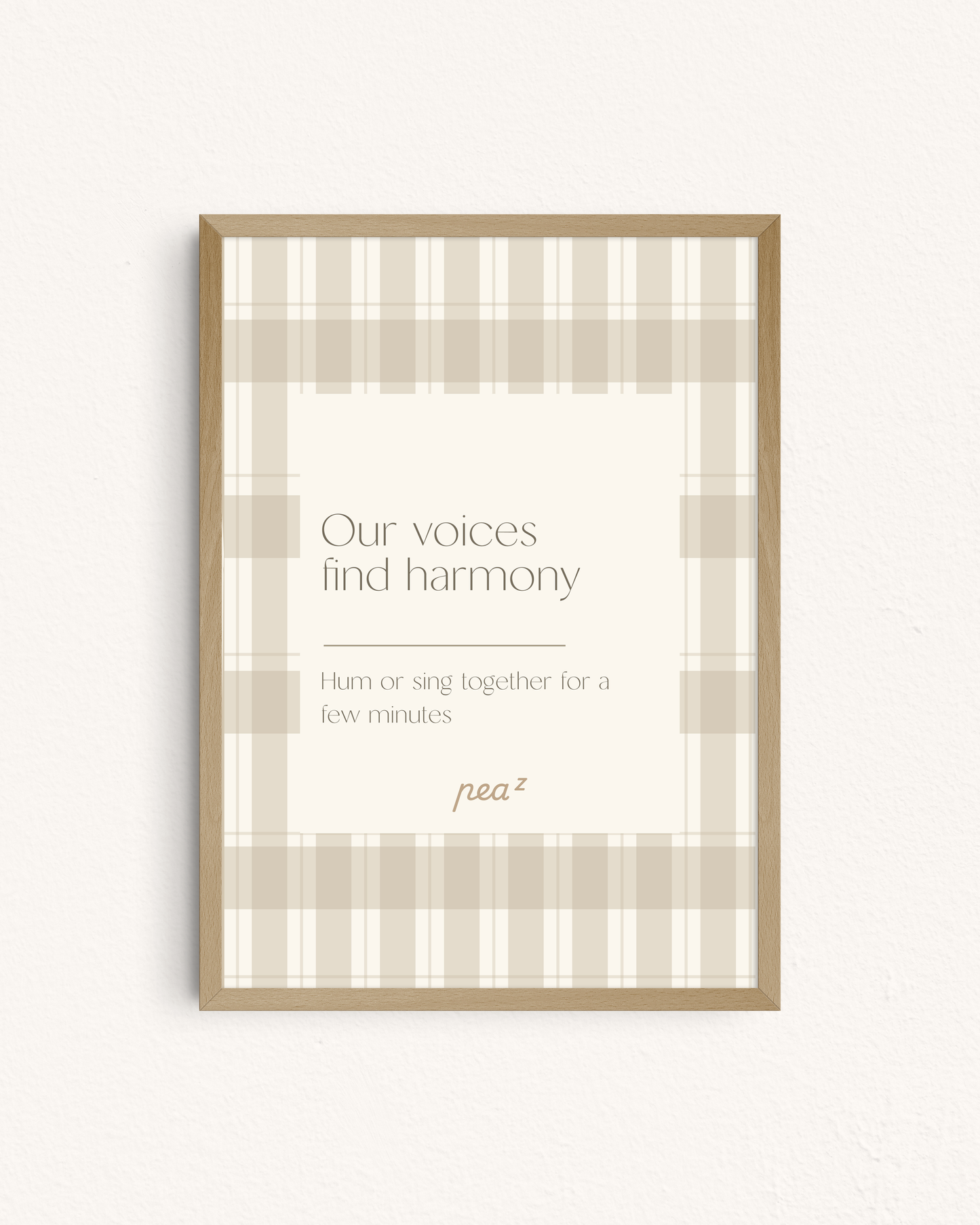 Our Voices Find Harmony | Couples Connection Quote Wall Art for Therapy Rooms & Shared Spaces